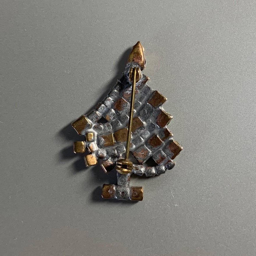クリスマスツリー ブローチの詳細画像